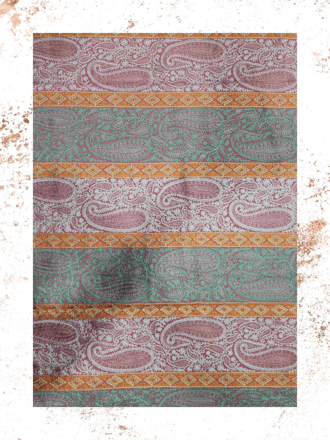 Crimson Mughal Jaal - pashmirah