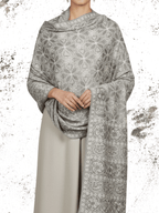 Silver Mist Jaali - pashmirah